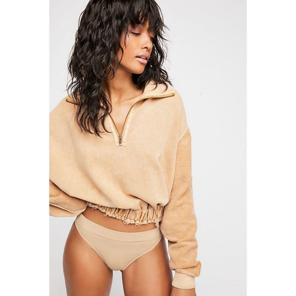 Free People Summer Night Half-Zip Pullover